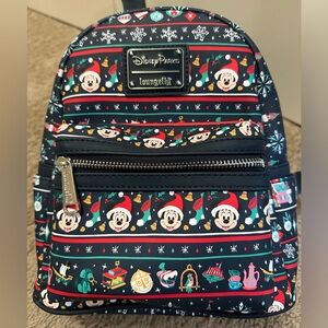 Disney Parks Loungefly Holiday Ugly Sweater Backpack
